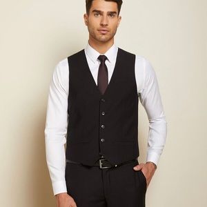 RW&CO tailored black vest size 38